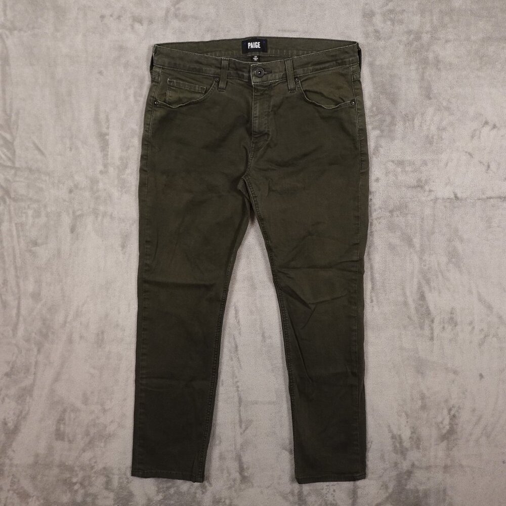 Paige jeans Lennox slim men's 32‎ vintage palm green